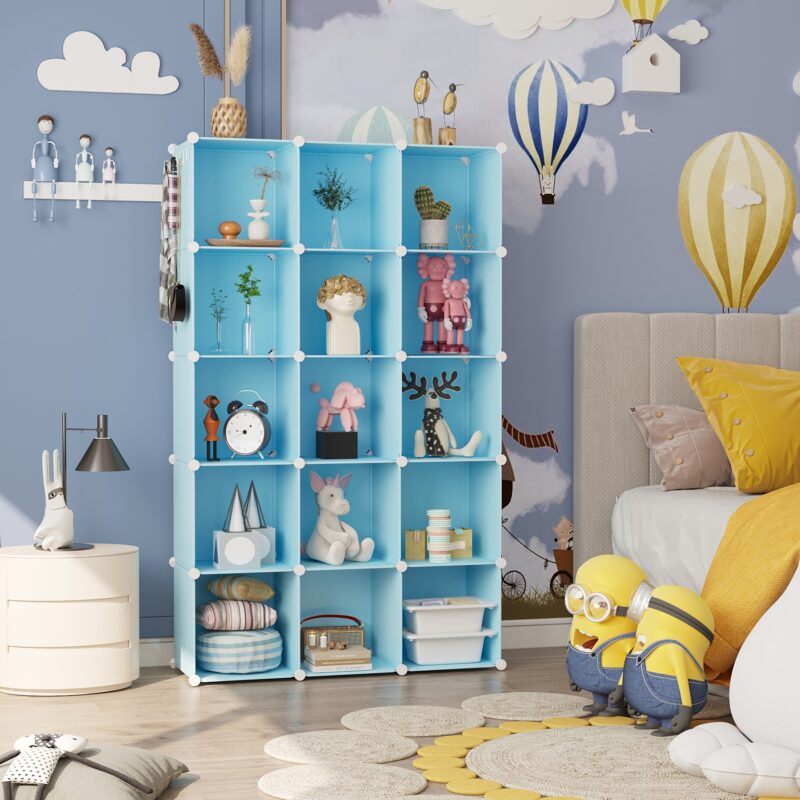 C&AHOME Plastic 16-Cube Blue UPCS16L - Image 4