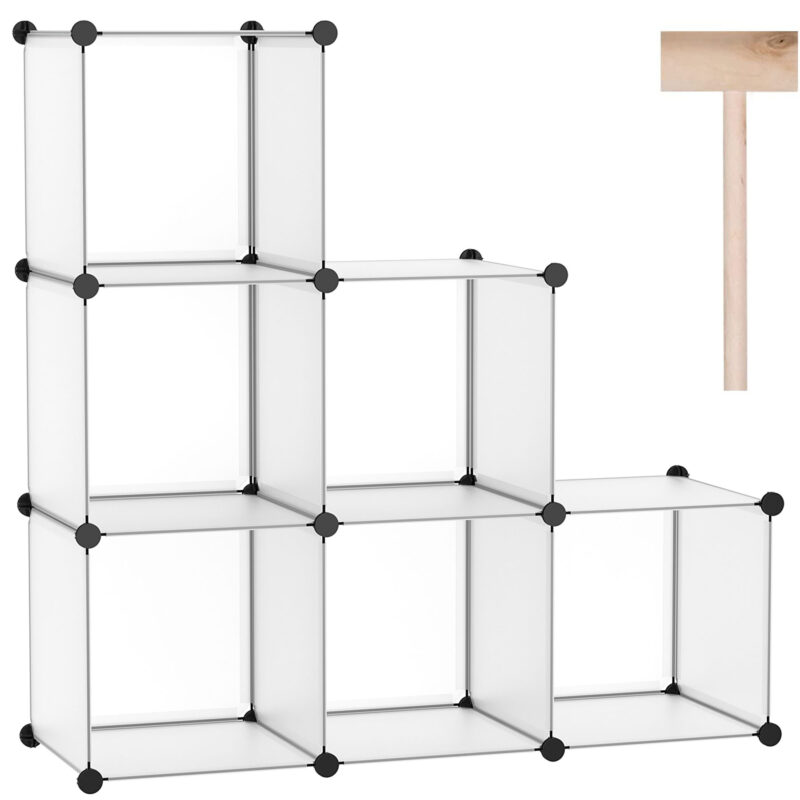 C&AHOME Plastic 6-Cube Transparent SBTM3506A